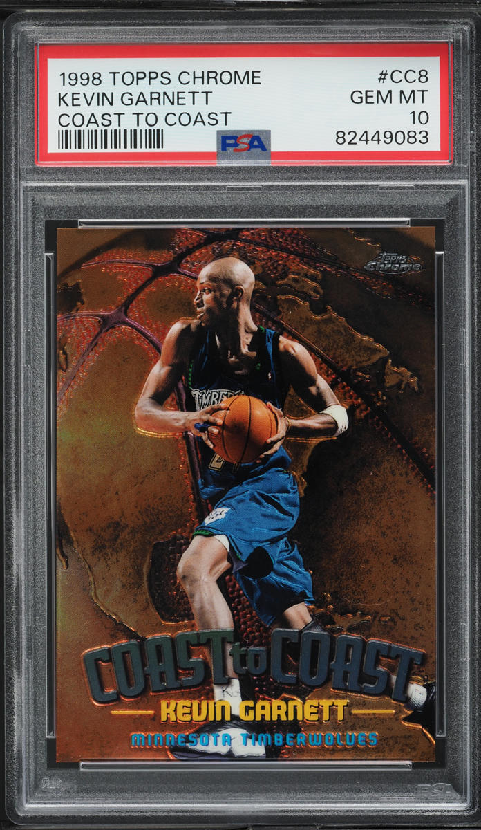 1998 Topps Chrome Coast To Coast Kevin Garnett #CC8 PSA 10 GEM MINT