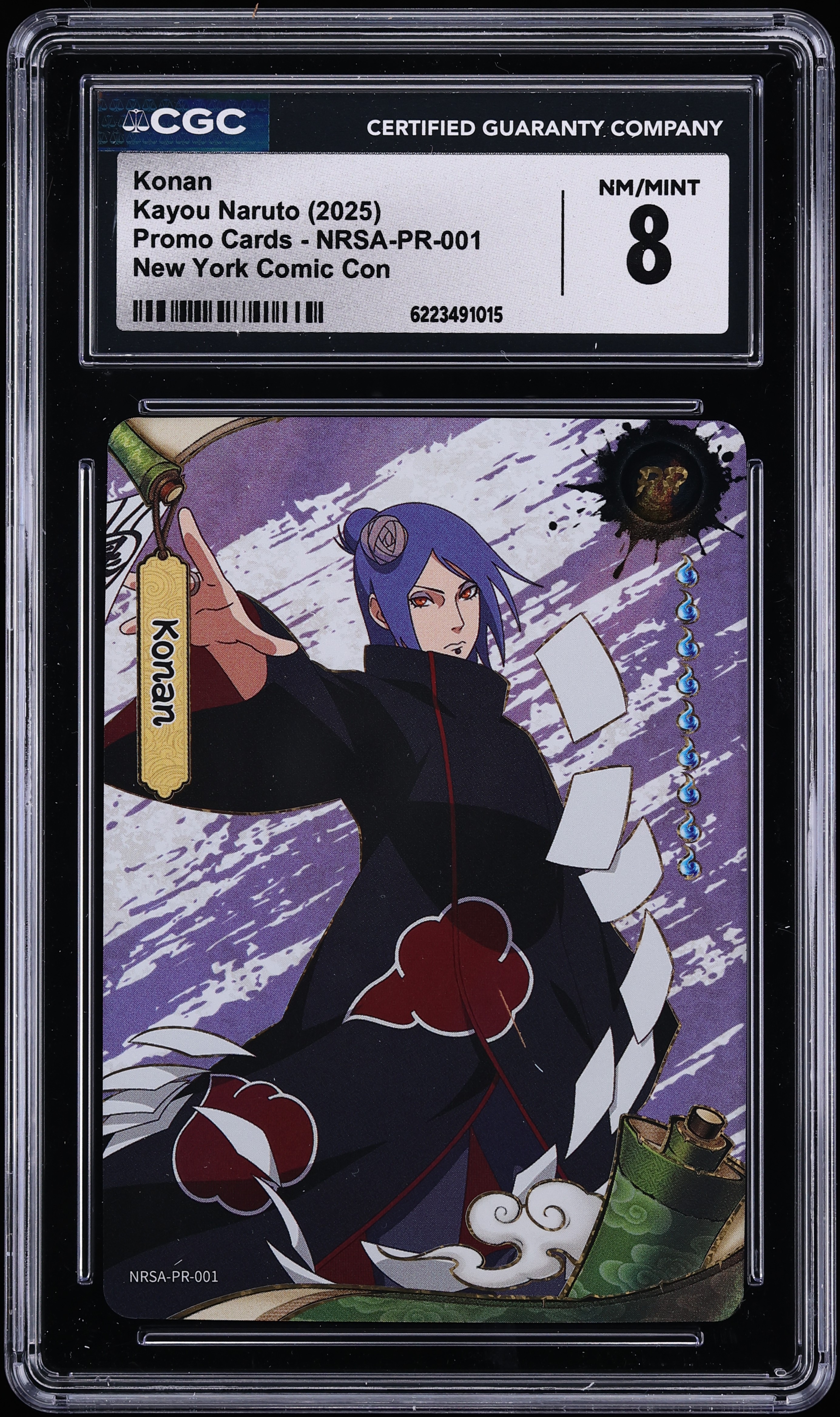 2025 Kayou Naruto Promo Cards New York Comic Con Konan #NRSA-PR-001 CGC 8 NM-MT
