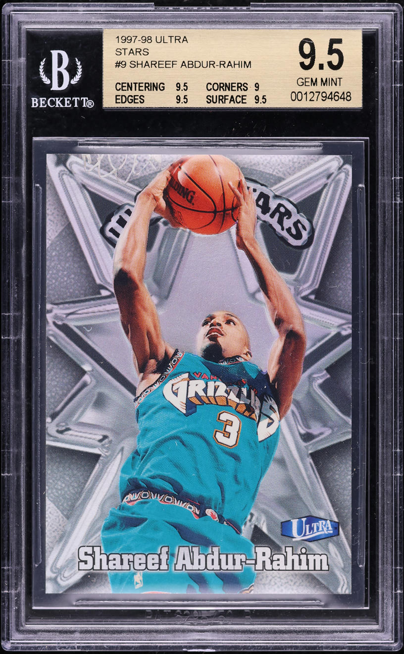 1997 Ultra Stars Shareef Abdur-Rahim #9 BGS 9.5 GEM MINT - Photo 1