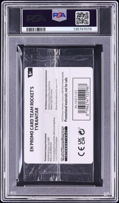 2025 Pokemon SV Destined Rivals Promo Center Exclusive Team Rocket's Tyranitar #96 PSA 9 MINT