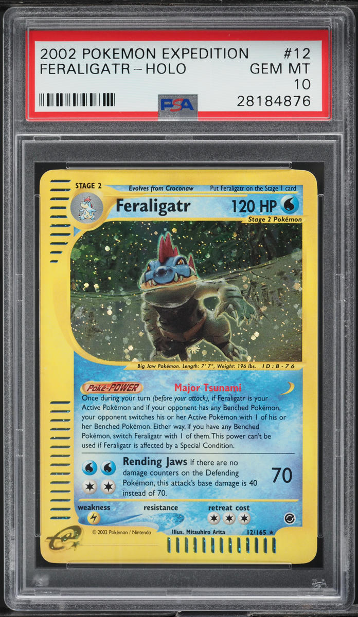 2002 Pokemon Expedition Holo Feraligatr #12 PSA 10 GEM MINT