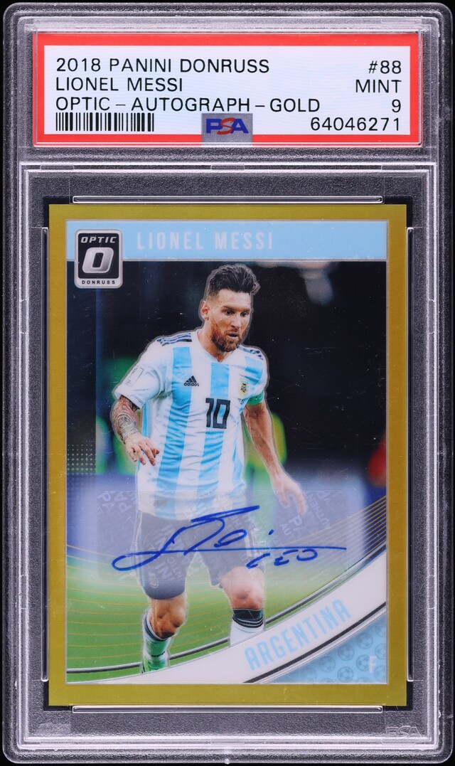 Carte Lionel Messi 2016-17 Donruss Accomplishments #4 – PSA 10 (Barcelone)