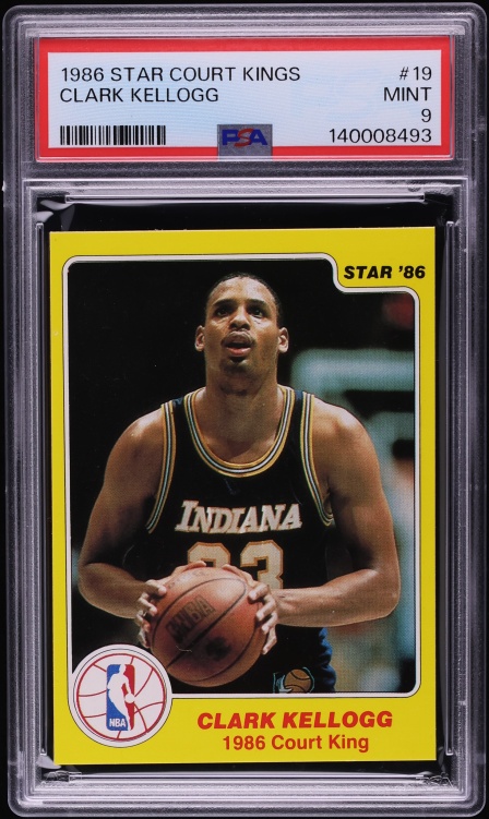 1986 Star Court Kings Clark Kellogg ROOKIE #19 PSA 9 MINT