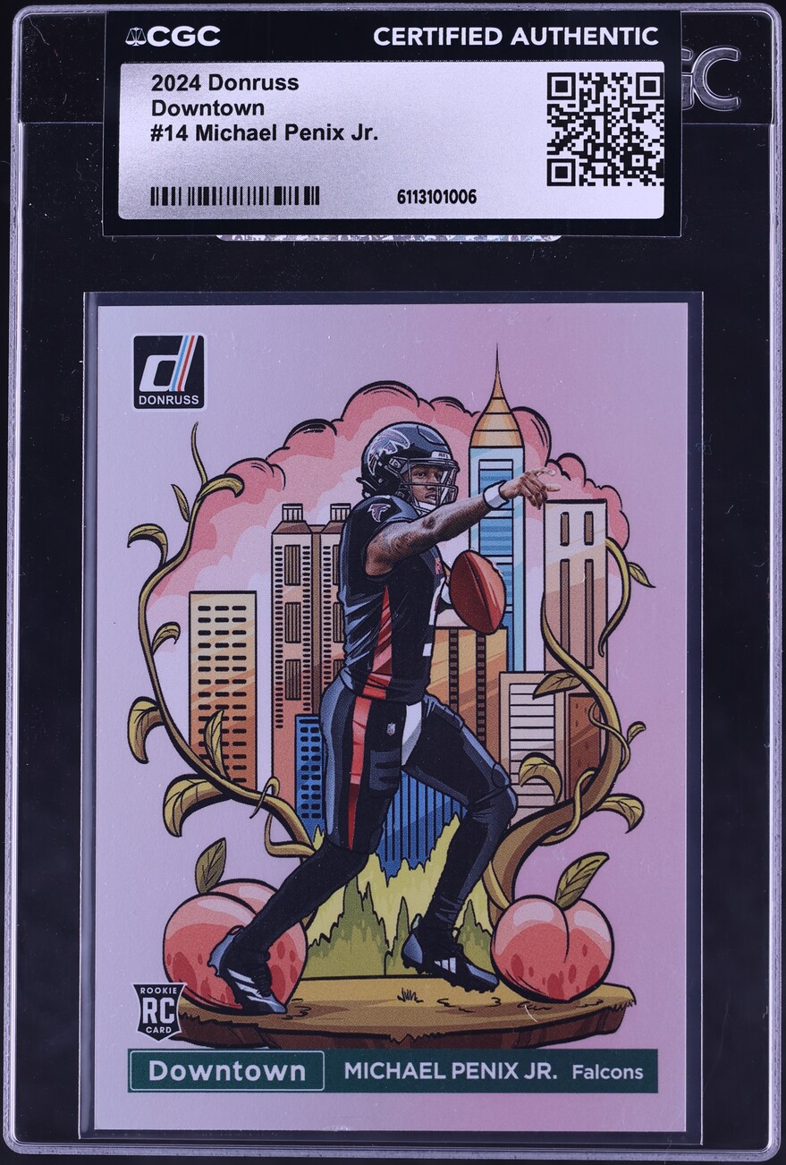 2024 Donruss Downtown Michael Penix Jr. ROOKIE #14 CGC AUTH