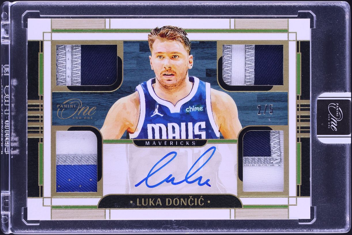 2023 Panini One And One Quad Green Luka Doncic PATCH AUTO /5 #QPA-LKD