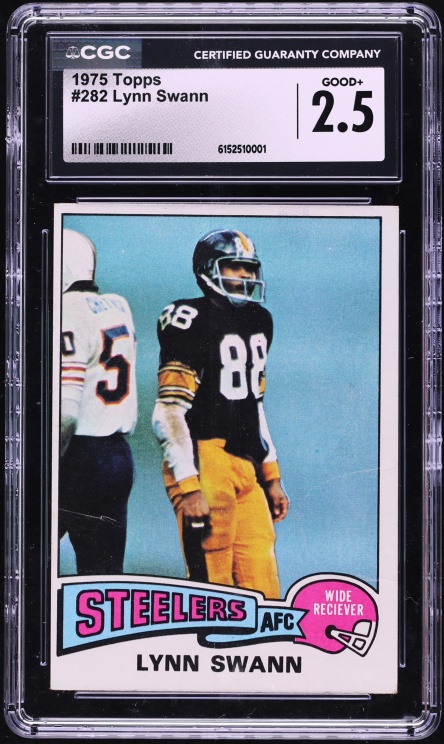 1975 Topps Football Lynn Swann ROOKIE #282 CGC 2.5 GD+
