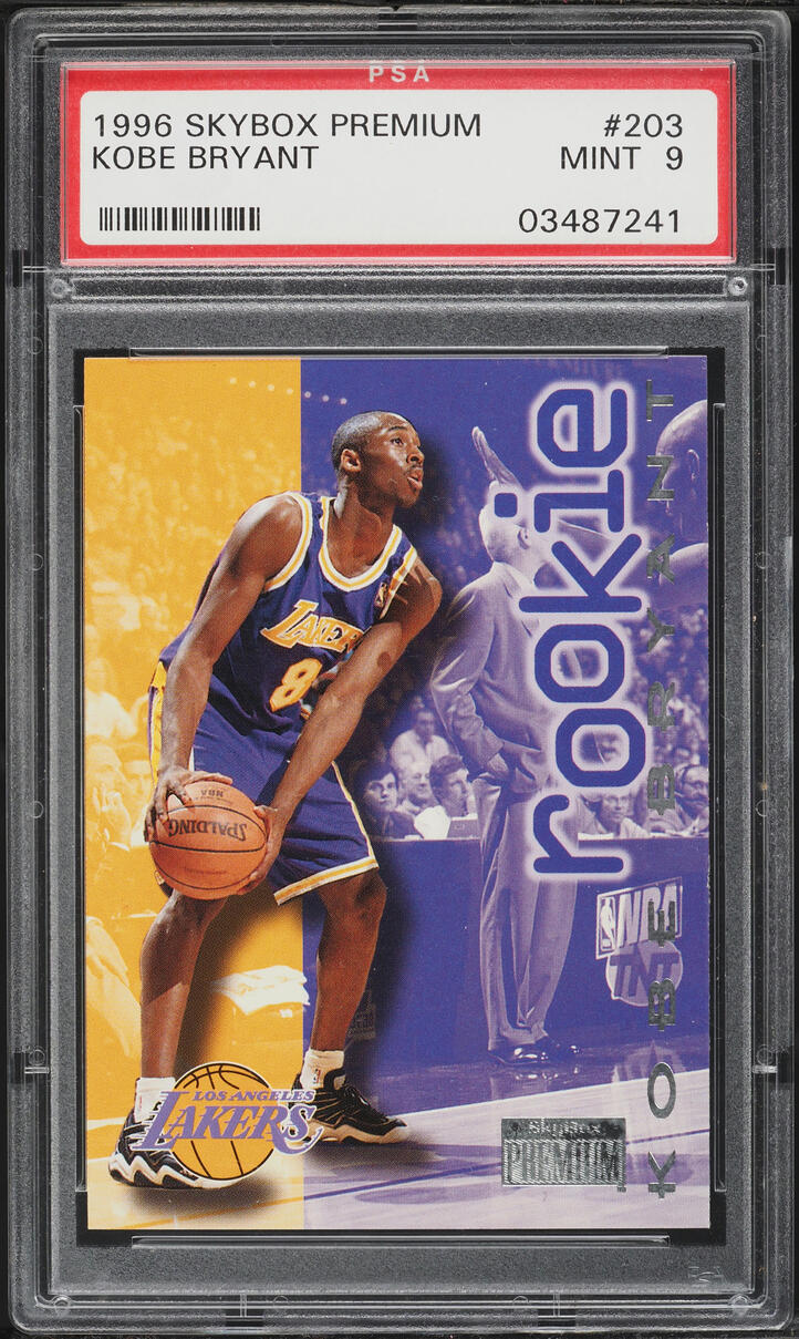 1996 Skybox Premium Kobe Bryant ROOKIE #203 PSA 9 MINT
