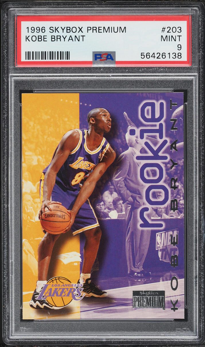 1996 Skybox Premium Kobe Bryant ROOKIE #203 PSA 9 MINT