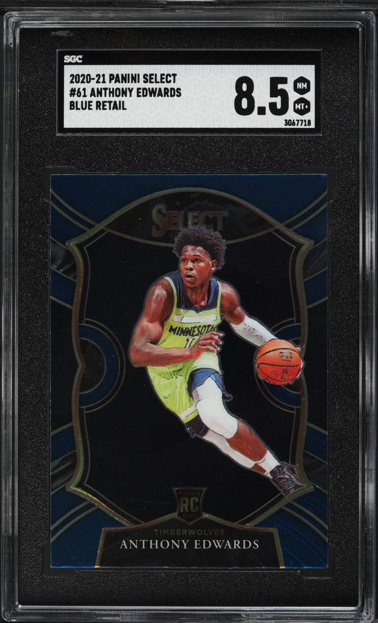 2020 Select Concourse Blue Retail Anthony Edwards ROOKIE #61 SGC 8.5 NM-MT+