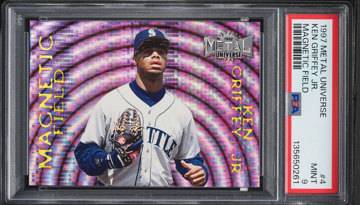 1997 Metal Universe Magnetic Field Ken Griffey Jr. #4 PSA 9 MINT