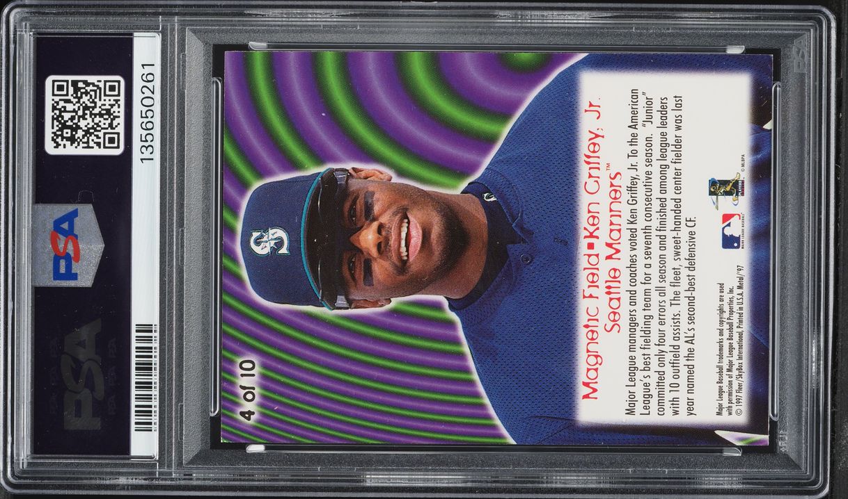 1997 Metal Universe Magnetic Field Ken Griffey Jr. #4 PSA 9 MINT