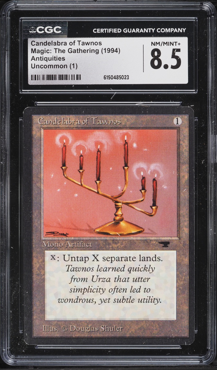 1994 Magic The Gathering MTG Antiquities Candelabra Of Tawnos CGC 8.5 NM-MT+
