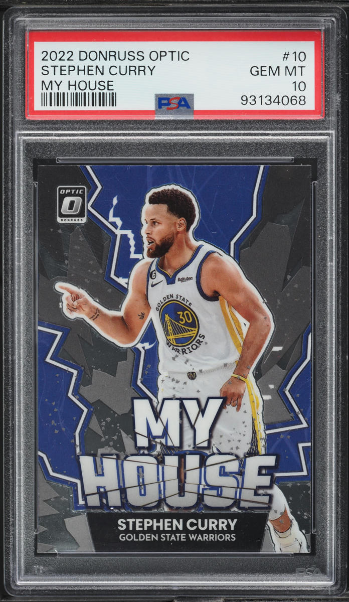 2022 Donruss Optic My House! Stephen Curry #10 PSA 10 GEM MINT