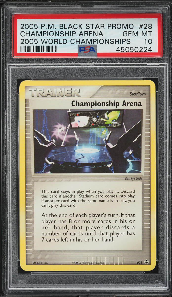 2005 Pokemon Black Star Promo World Championship Arena #28 PSA 10 GEM MINT