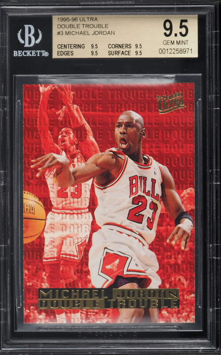 1995 Ultra Double Trouble Michael Jordan #3 BGS 9.5 GEM MINT