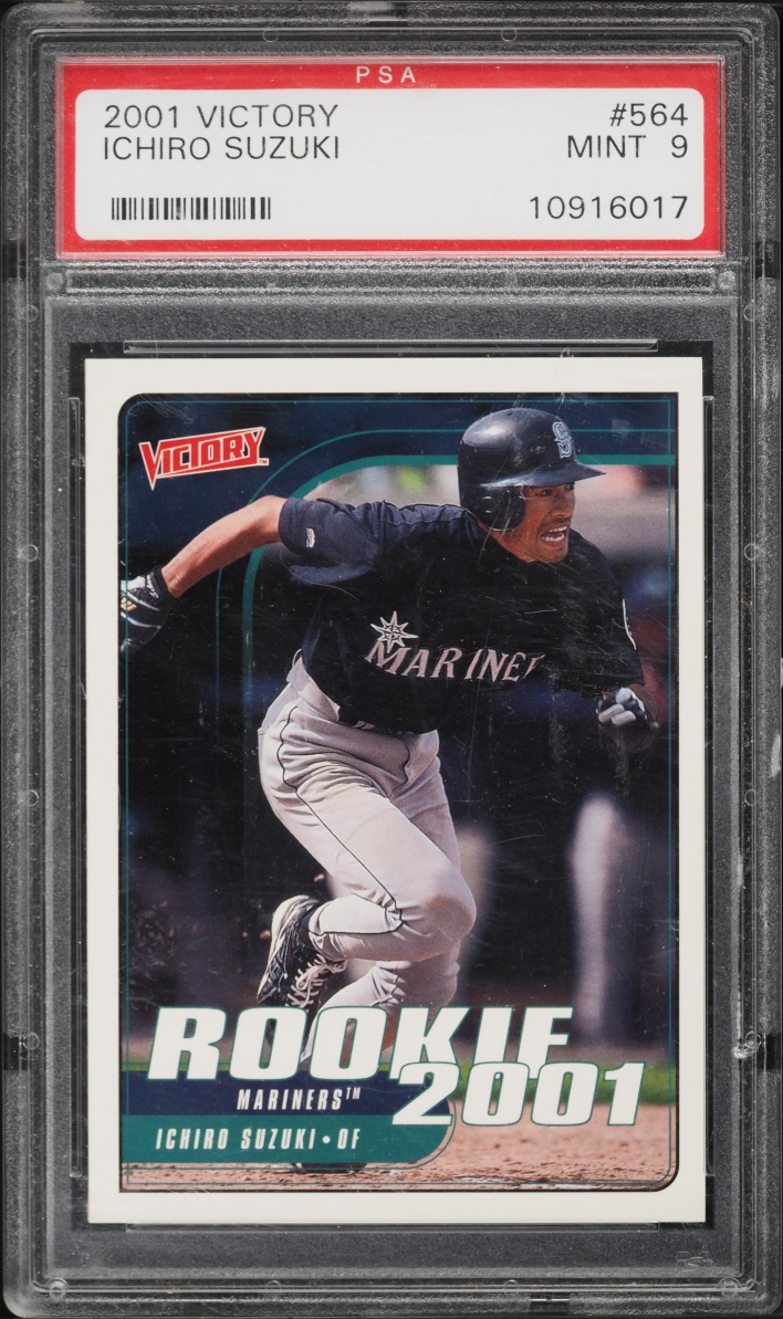 2001 Upper Deck Victory Ichiro Suzuki ROOKIE #564 PSA 9 MINT