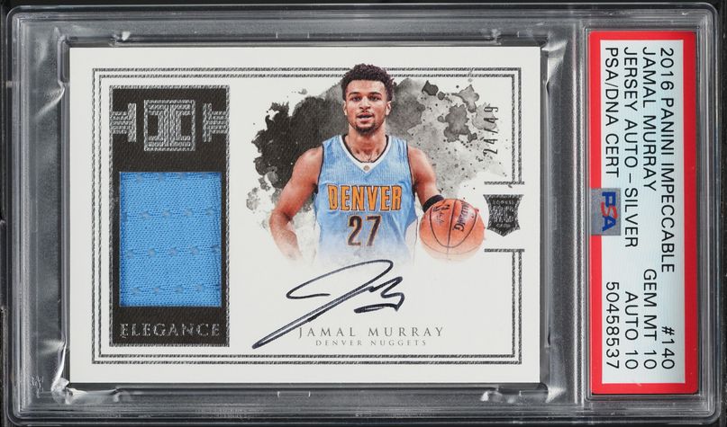 2016 Donruss Optic Signatures Purple Jamal Murray ROOKIE