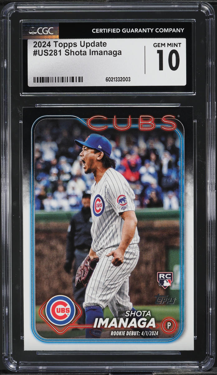 2024 Topps Update Shota Imanaga ROOKIE #US281 CGC 10 GEM MINT
