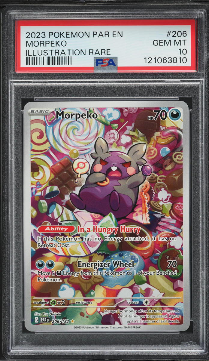 2023 Pokemon Scarlet & Violet Paradox Rift IR Morpeko #206 PSA 10 GEM ...
