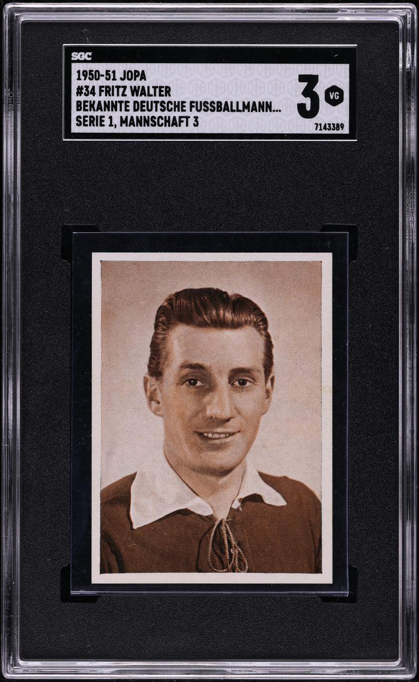 1950 Jopa Bekannte Deutsche Fussballmannschaften Serie 1 Fritz Walter ...