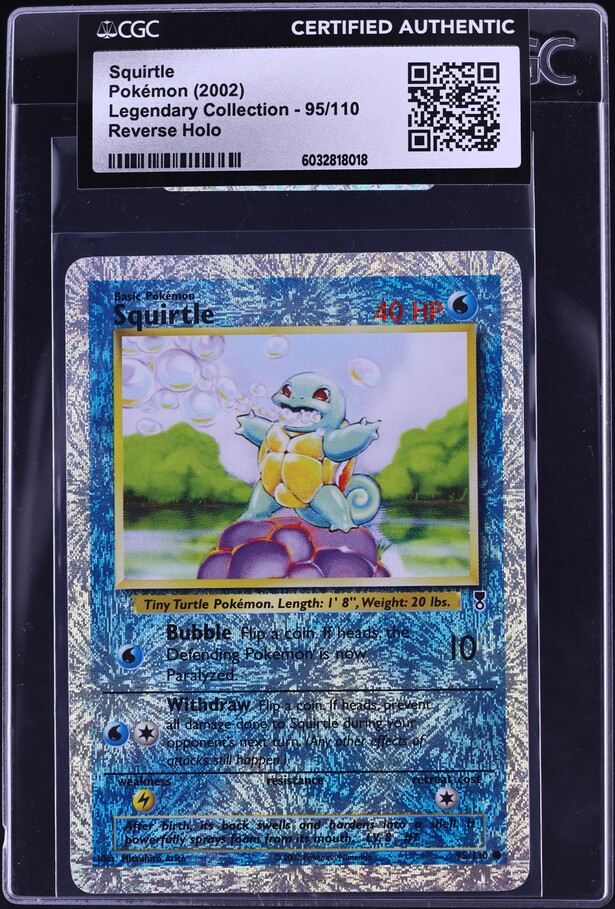 1997 Pokemon Japanese Topsun Blue Back Squirtle #7 PSA 9 MINT on
