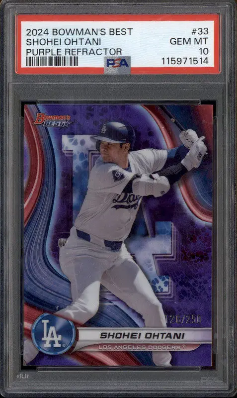 2024 Bowman's Best Purple Refractor #33 Shohei Ohtani /250