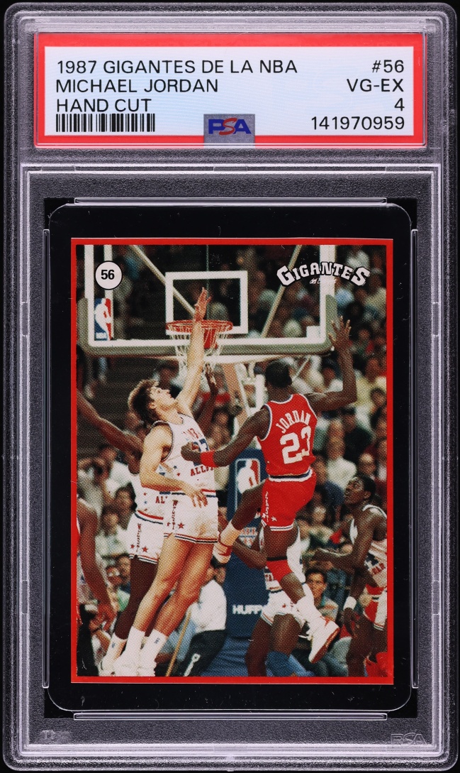 1987 Gigantes De La NBA Michael Jordan #56 PSA 4 VGEX