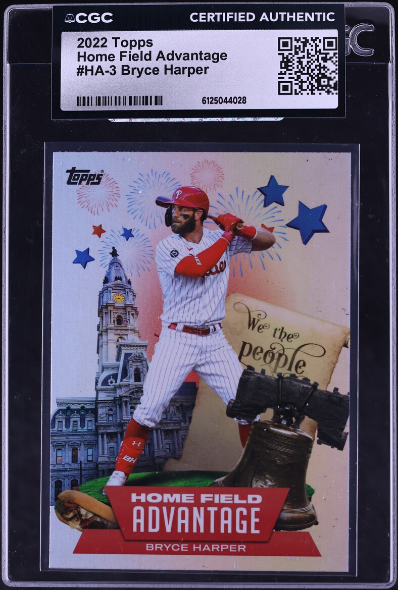 2022 Topps Home Field Advantage Bryce Harper #HA-3 CGC AUTH