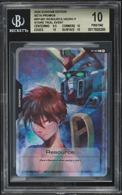 2024 Gundam Japanese Limited Box Beta Alt Art Wing Gundam #001 PSA