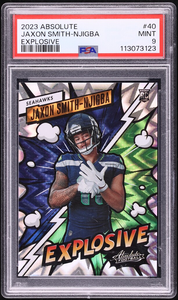2023 Absolute Explosive Jaxon Smith-Njigba ROOKIE #40 PSA 9 MINT