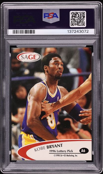 1998 SA-GE Autographed Master Edition Kobe Bryant AUTO DNA 9 1/1 #A6 PSA 8 NM-MT - Photo 2