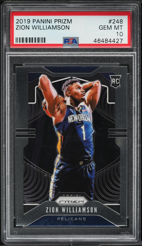 2019 Panini Prizm Zion Williamson ROOKIE #248 PSA 10 GEM MINT on