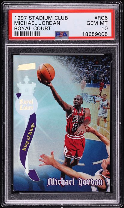 1997 Stadium Club Royal Court Michael Jordan #RC6 PSA 10 GEM MINT