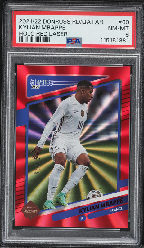 2021 Donruss Optic Road To Qatar Orange Velocity Kylian Mbappe /49