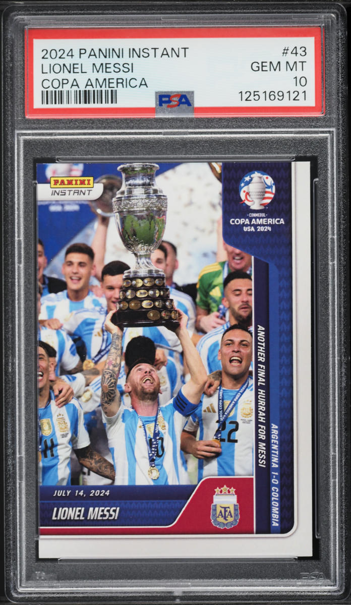 2024 Panini Instant Copa America Lionel Messi /12674 #43 PSA 10 GEM MINT