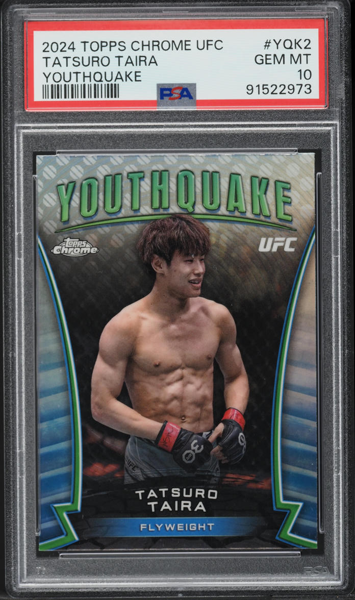2024 Topps Chrome UFC Youthquake Tatsuro Taira #YQK2 PSA 10 GEM MINT