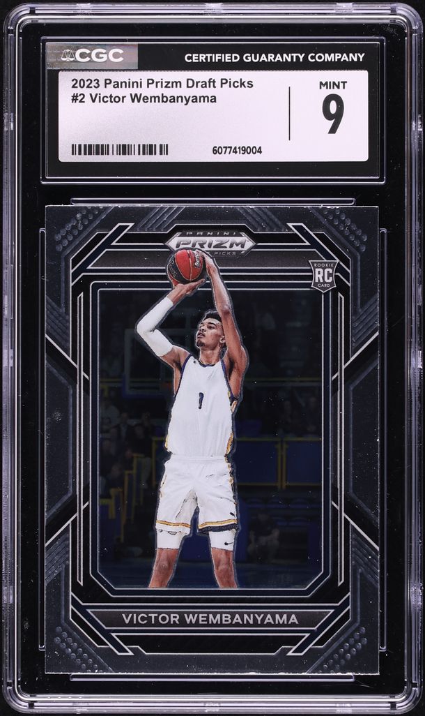 2023 Panini Prizm Draft Picks Victor Wembanyama ROOKIE #2 CGC 9 MINT