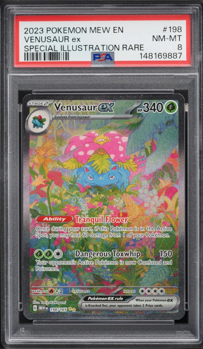 2023 Pokemon Scarlet & Violet 151 SIR Venusaur ex #198 PSA 8 NM-MT