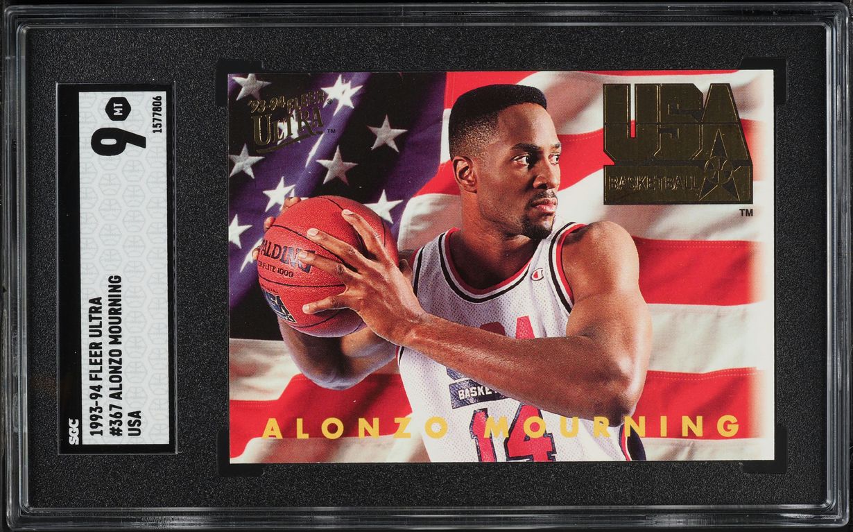 1993 Ultra USA Alonzo Mourning #367 SGC 9 MINT