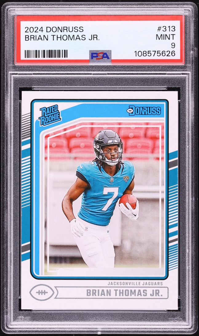 2024 Donruss Football Brian Thomas Jr. ROOKIE #313 PSA 9 MINT