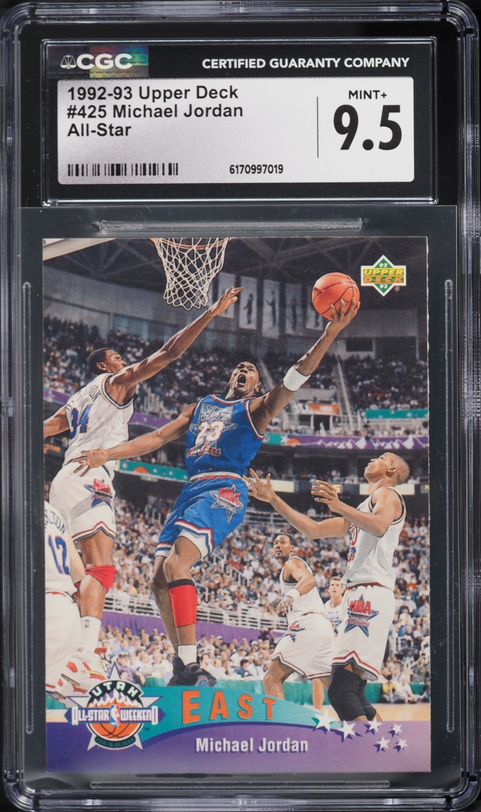 1992 Upper Deck All-Star Michael Jordan #425 CGC 9.5 MINT+