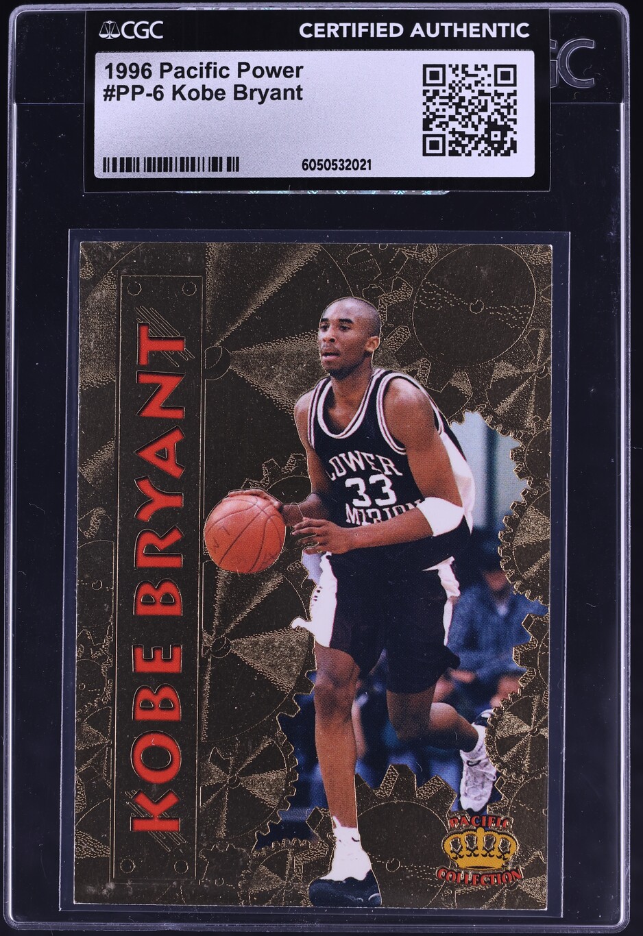1996 Pacific Power Kobe Bryant ROOKIE #PP-6 CGC AUTH