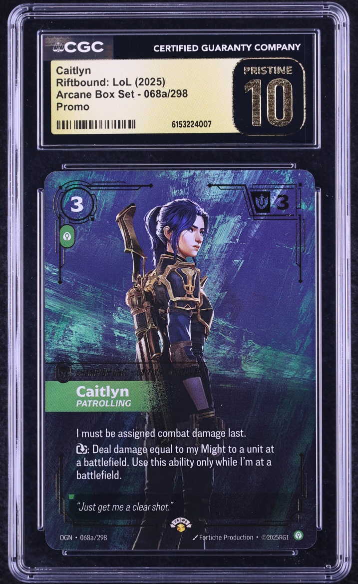 2025 Riftbound League Of Legends LoL Promo Arcane Box Set Caitlyn #068a ...