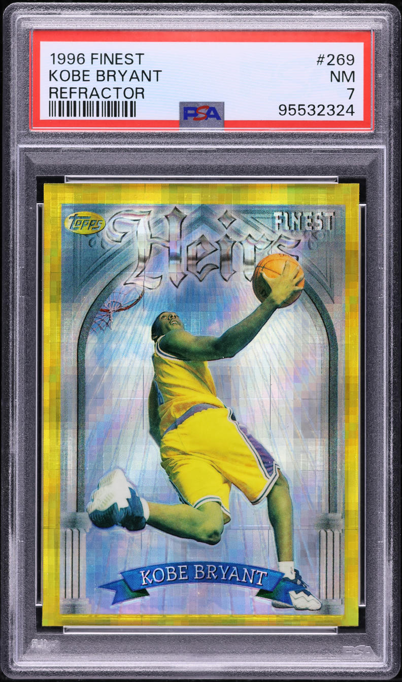 1996 Finest Refractor Kobe Bryant ROOKIE #269 PSA 7 NRMT