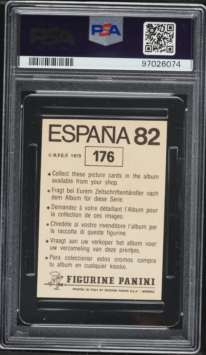 1982 Panini Espana Diego Maradona #176 PSA 8 NM-MT