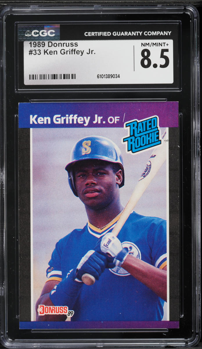 1989 Donruss Ken Griffey Jr. ROOKIE #33 CGC 8.5 NM-MT+