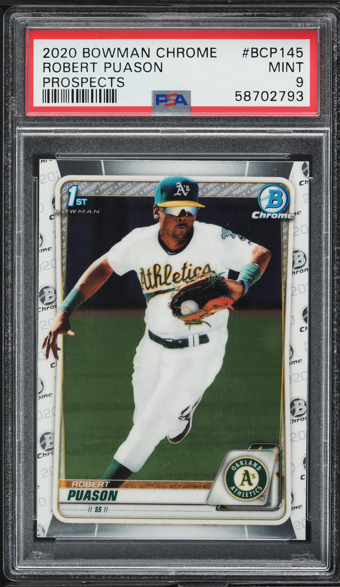 2020 Bowman Chrome Robert Puason PROSPECT #BCP-145 PSA 9 MINT