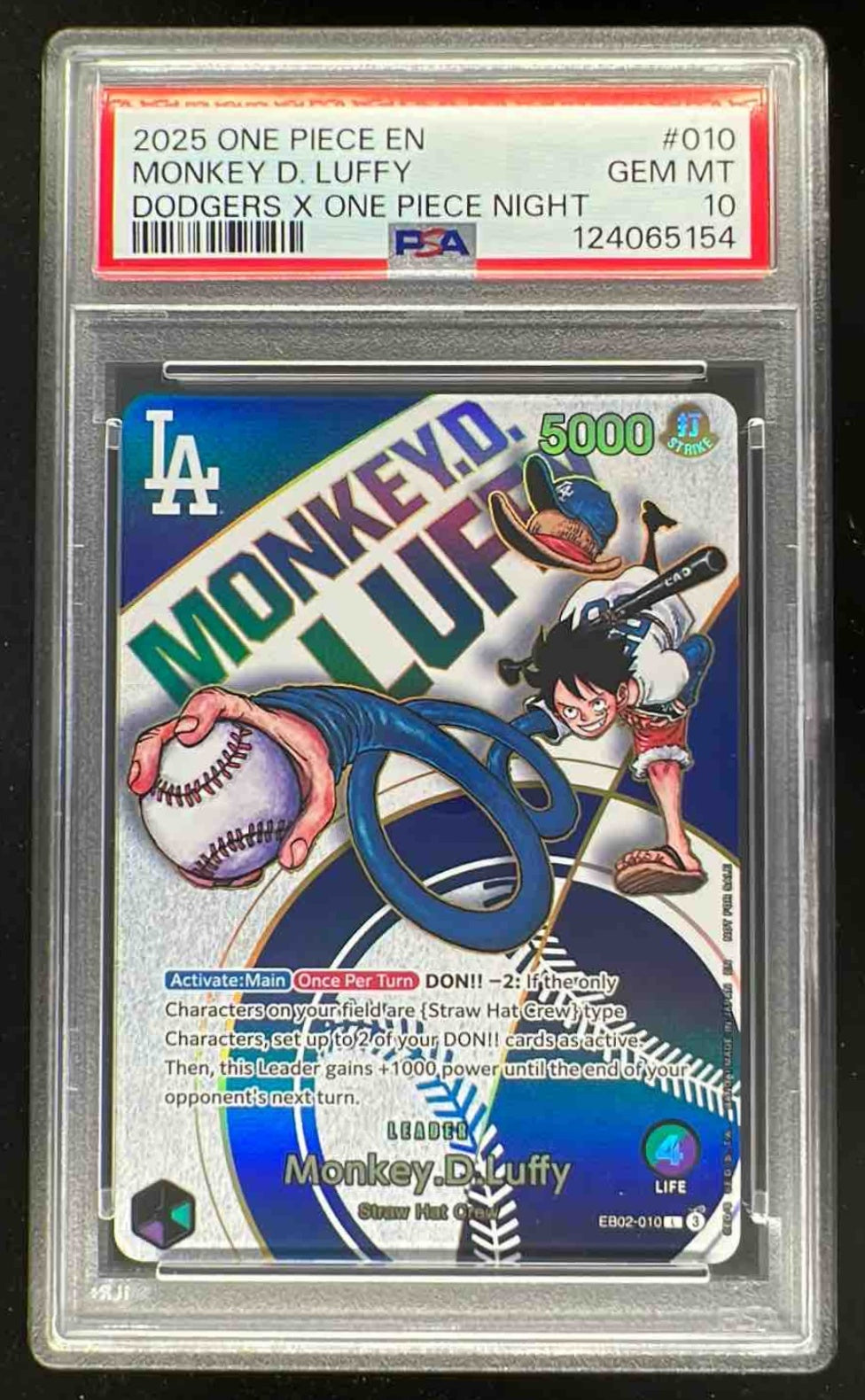 2024 One Piece Japanese Promo Cards X Mos Burger Monkey D. Luffy