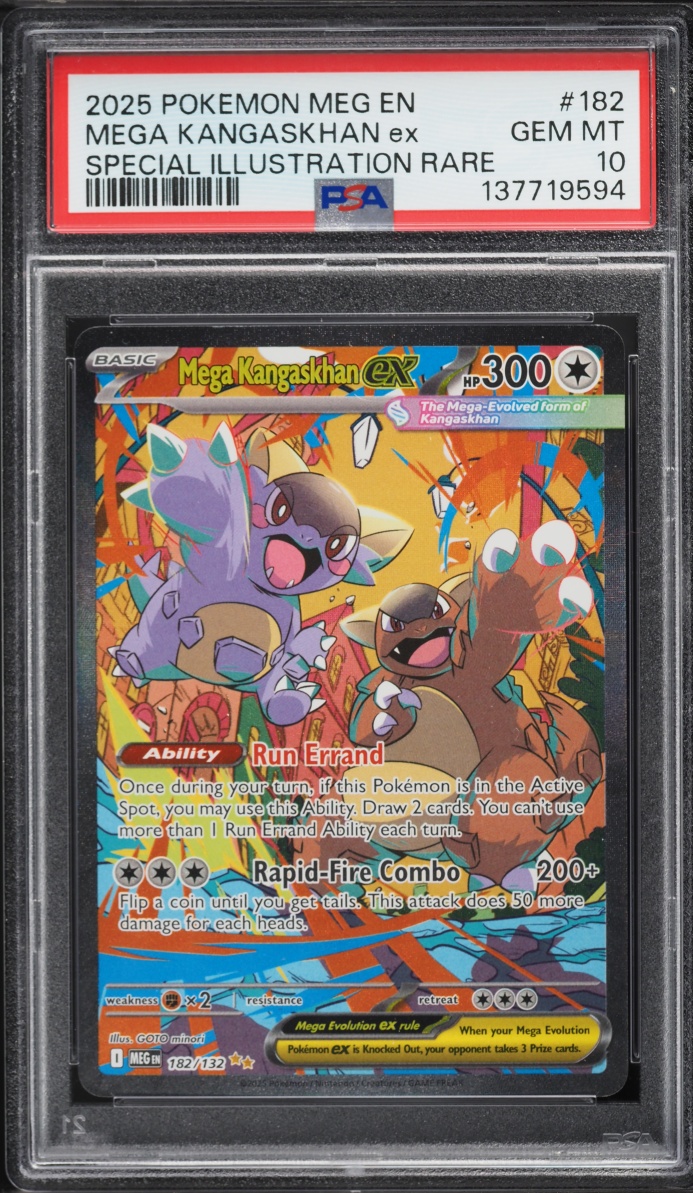 2025 Pokemon Mega Evolution SIR Mega Kangaskhan Ex #182 PSA 10 GEM MINT