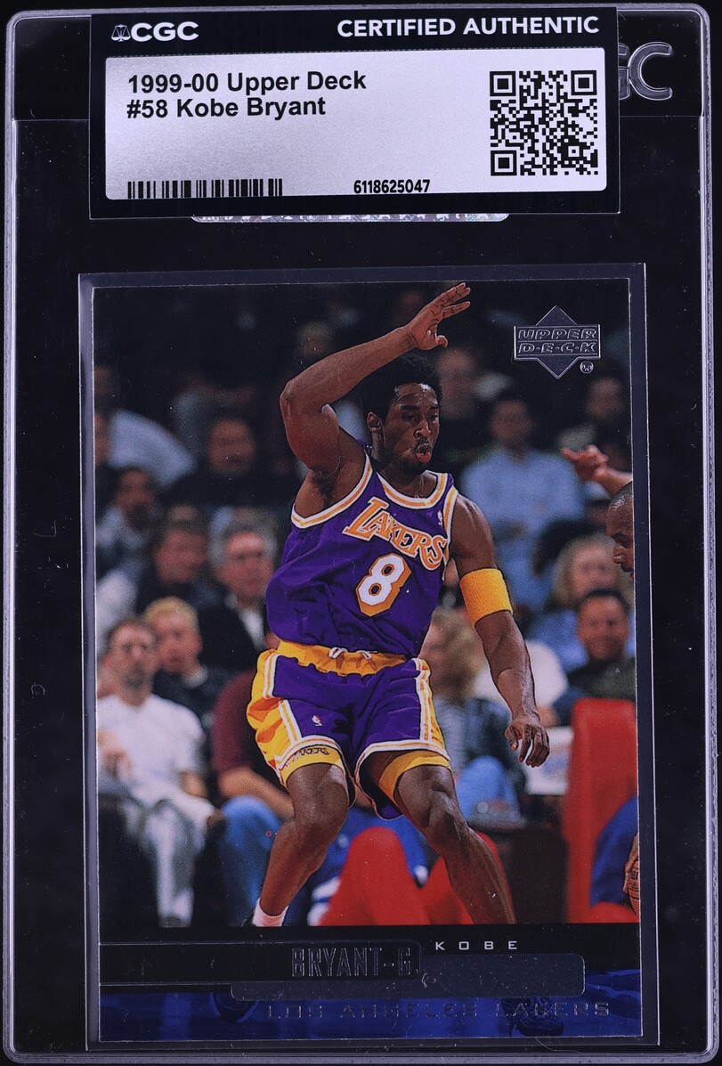 1999 Upper Deck Basketball Kobe Bryant #58 CGC AUTH